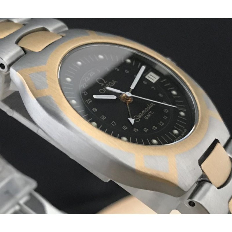 仕上げ済み オメガ OMEGA シーマスター ポラリス GMT 18金 SS クオーツ ヴィンテージ アンティーク メンズ腕時計 |  LINEブランドカタログ