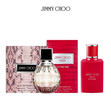 限時贈珠寶吊飾【JIMMY CHOO】極致契合對香(同名女性淡香精40ml+極致男性淡香精30ml)