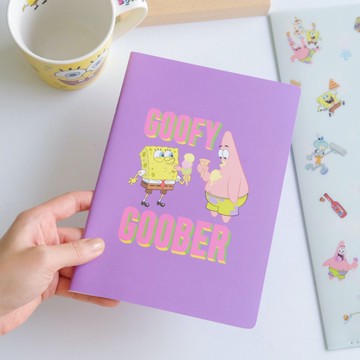 【海綿寶寶】🇯🇵日本商品 海綿寶寶＆派大星 A5橫線筆記本 SpongeBob 日落小物 交換禮物 聖誕禮物