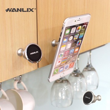 買一送一【Hanlix亨利士】MIT台灣製 Hodi Knob磁吸手機架(櫥櫃把手用)【3625055】廚房磁吸手機架