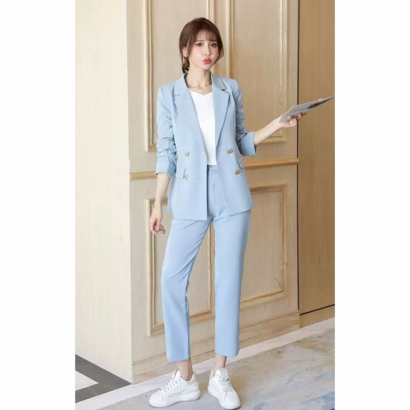 パンツスーツ レディース おしゃれ セットアップ スーツ ジャケット パンツ 黒 カジュアル 通勤服 オフィス 大きいサイズ 卒業式 入学式 通販 Lineポイント最大0 5 Get Lineショッピング