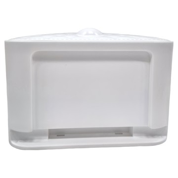 菱形紙巾盒  皮紋紙巾盒，白色，22x20.5x16cm  1個