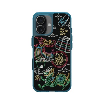 iPhone 17 Clear (相機按鈕) 夜幕藍 - 老屋顏 Old House Face - 台灣霓虹