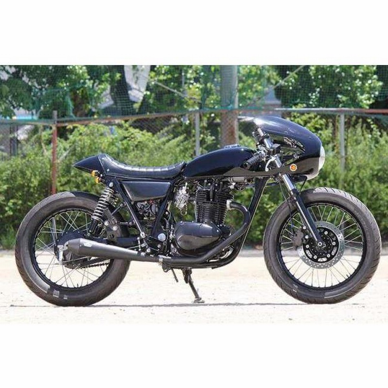 250TR Goods テーパードコーン スリップオンマフラー ブラック 【公式