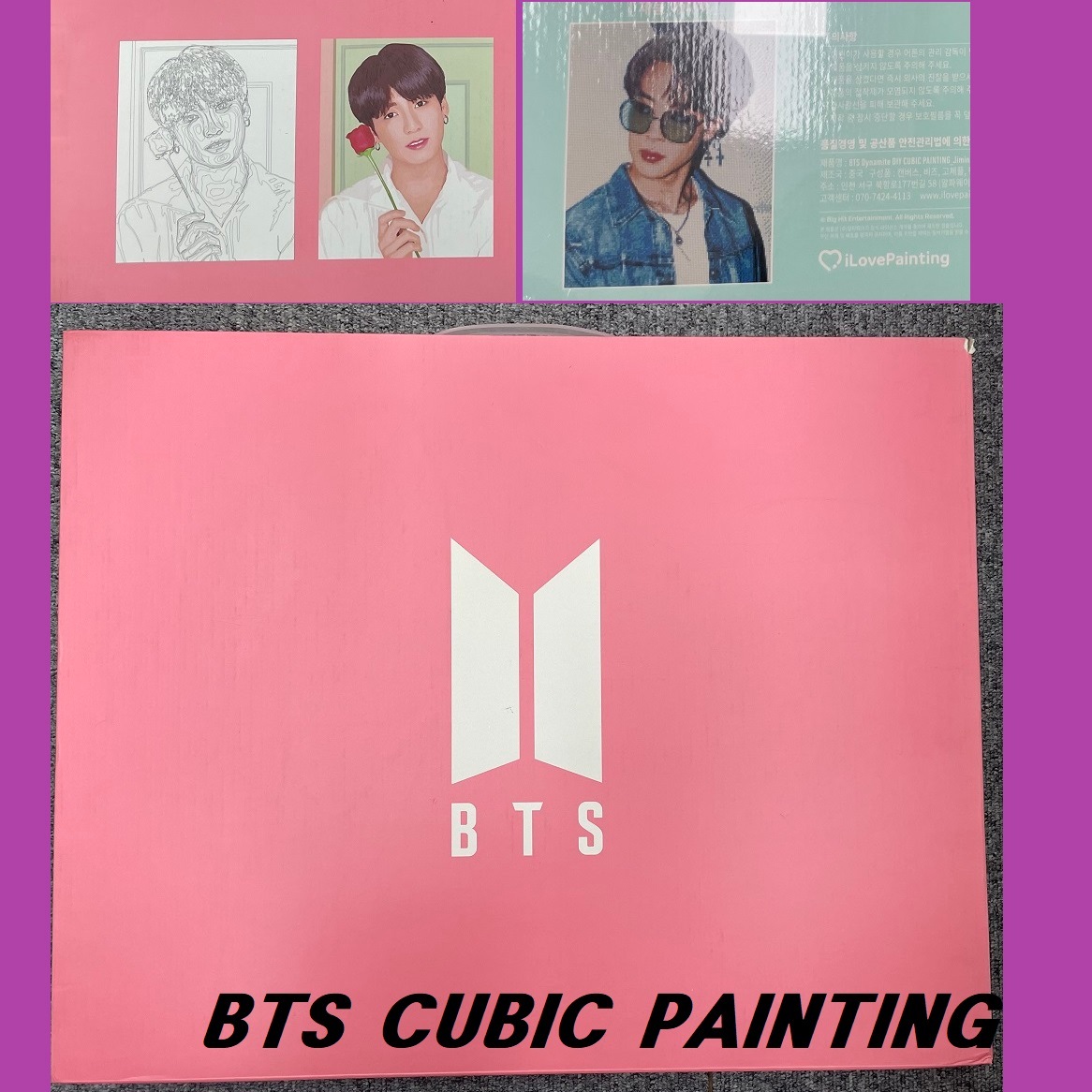 BTS CUBIC PAINTING 防弾少年団ジュエリークロス(JUNG KOOK  SUGA  JIMIN)