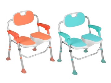 富士康鋁製開口洗澡洗臀二用椅FZK186(可收合)FZK-186沐浴椅-洗澡椅-洗澡沐浴椅