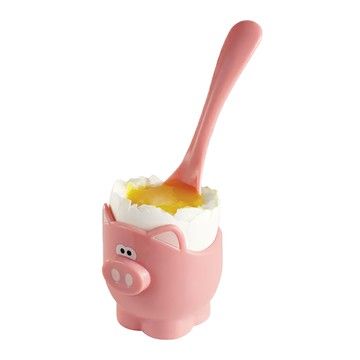 Joie 附匙造型蛋杯 小豬 1個  ABS塑料