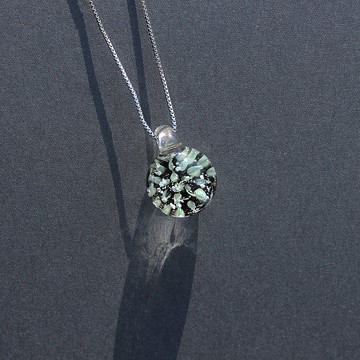 綠萌 骨灰琉璃訂製 玻璃項鍊 骨灰 生命紀念