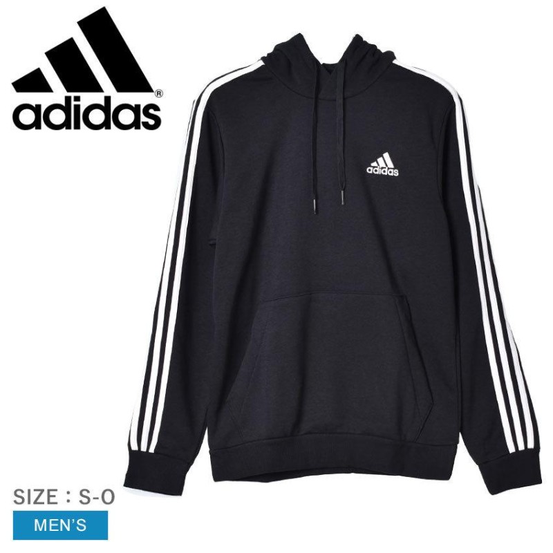 アディダストレーナー adidas three line BLACK sweat