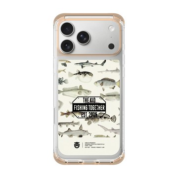 iPhone 17 Pro Max ClearX 暖透橘 - KID - 魚群圖鑑