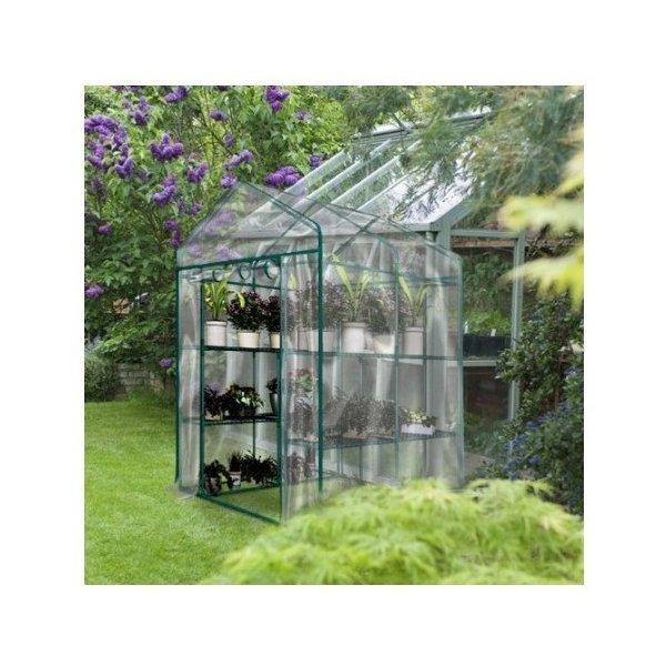 小型ビニールハウス PVCビニール温室3段 ガーデンラックカバー・家庭菜園・温 大型温室 ガーデンハウスカバー
