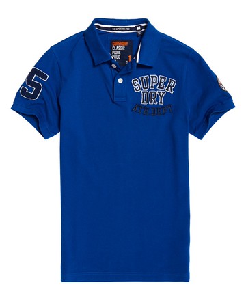 跩狗嚴選 極度乾燥 Superdry Polo 衫 上衣 短袖 有機棉 重磅網眼 深藍 素T 刺繡Logo 貴族黑藍 皇家藍