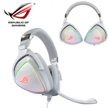 【ASUS 華碩 】ROG Delta  White 電競耳麥 白色限定版【三井3C】