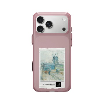 iPhone 17 Pro Max Clear (相機按鈕) 晶醺玫 - Van Gogh Museum - 蒙馬特：風車和耕田
