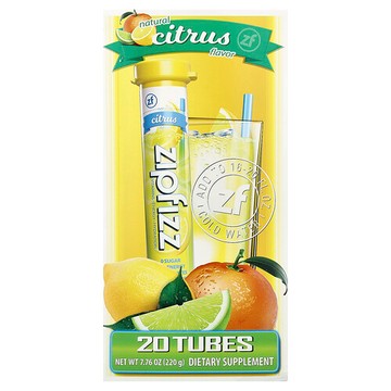 Zipfizz, 能量飲品混合物，柑橘味，20 管，每管 0.39 盎司（11 克）