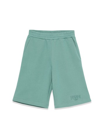 fendi fleece bermuda shorts
