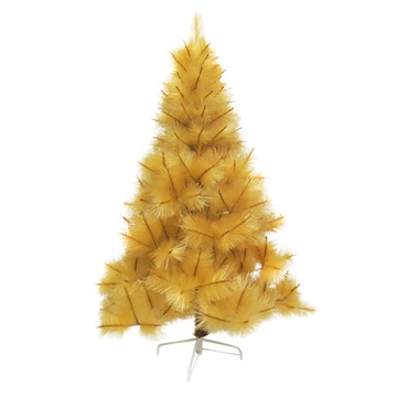 耶誕特級松針葉聖誕樹裸樹 120cm - DIY裝飾聖誕樹  金色  1個