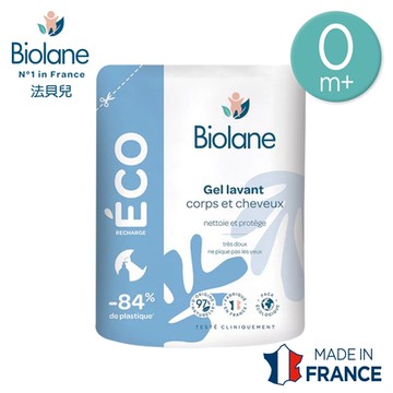 Biolane法貝兒-溫和洗沐雙潔露環保補充包500ml