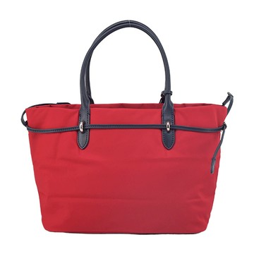 agnes b.金屬環束繩手提包(小/紅)