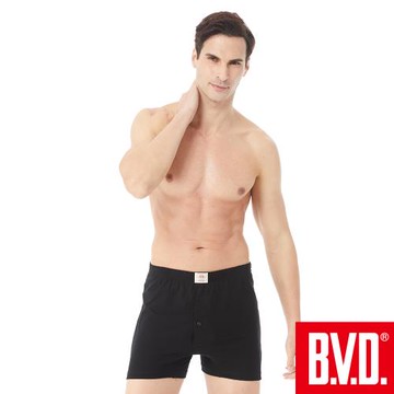 BVD 竹節棉開襟平口褲(三色可選)