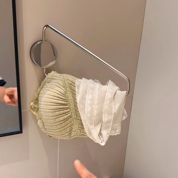 新上架👉吸盤掛衣架 家用浴室衛生間免打孔可旋轉收納掛架不銹鋼晾曬衣服架交換禮物 送朋友禮物