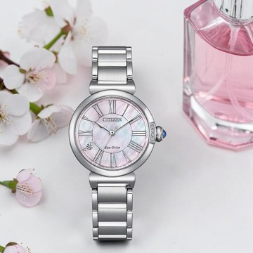 CITIZEN 星辰 L系列 光動能腕錶 女錶 手錶 指針錶-29.5mm EM1060-87Y