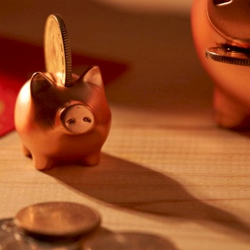 招財金豬 叄 霧玫瑰金