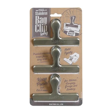 DULTON 不鏽鋼封口夾 3件組  大  1組