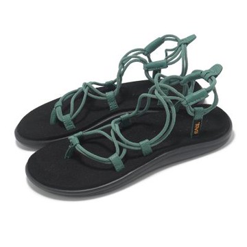 Teva 涼鞋 W Voya Infinity 女鞋 銀松綠 記憶鞋床 羅馬鞋 綁帶 1019622SLVRP