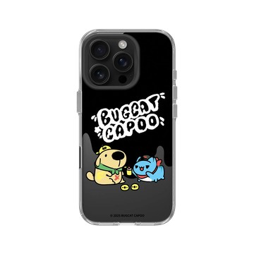 iPhone 16 Pro Clear Case（相機按鈕） 透明 - 貓貓蟲咖波 Bugcat Capoo - 流體小黃狗咖波