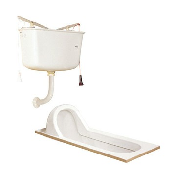 Derek二段加長省水蹲式馬桶純白/CS206-6