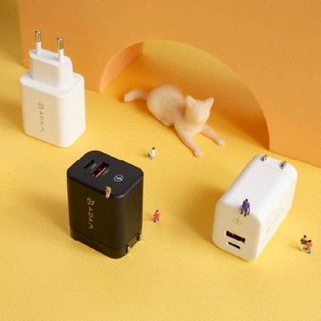 OMNIA X45A GaN 45W 雙孔迷你快速電源供應器 黑