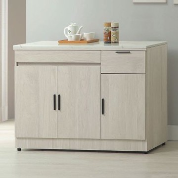 文創集 夏卡斯4尺雲紋石面餐櫃-121x40x85cm免組