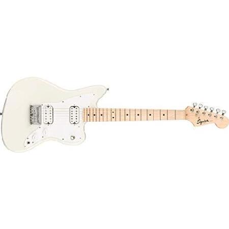 Squier エレキギター Mini Jazzmaster(R) HH, Maple Fingerboard, Olympic White ソフトケース付き