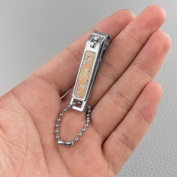 迷你指甲刀鑰匙扣掛件 便攜創意指甲鉗鎖匙圈環 指甲剪 帶指甲銼