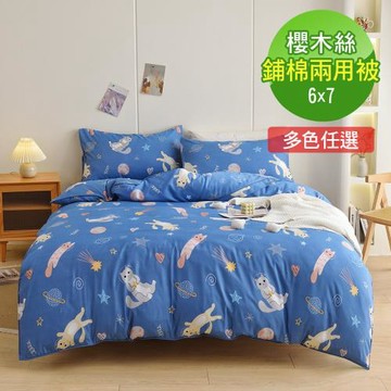VIXI 櫻木絲鋪棉兩用被(印花7款)