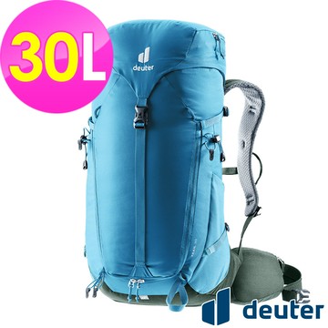 【德國deuter】TRAIL輕量拔熱透氣背包30L (3440723 藍/登山/健行)