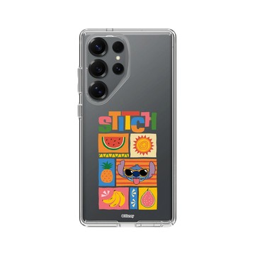 Galaxy S25 Ultra Clear 透明 - 迪士尼-史迪奇 Disney Stitch - 史迪奇 - 史迪奇與水果