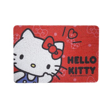 【Sanrio 三麗鷗】刮泥墊-凱蒂紅 （60*40*0.5cm）_廠商直送