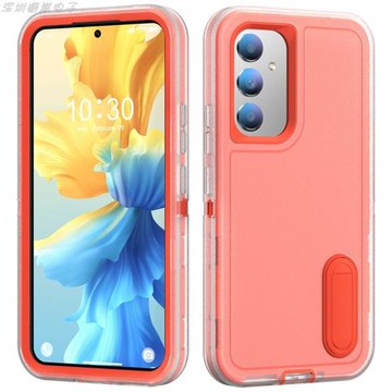 適用三星A14純色機器人雙面防摔手機殼A54磨砂硅膠TPU全包保護套