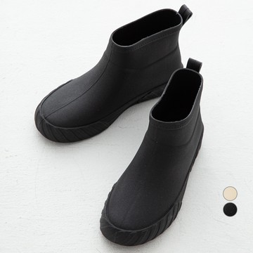 CARET 女款 時尚 短筒 雨靴  黑色  245