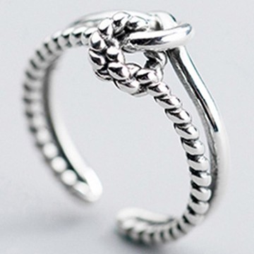 赫莫薩 女性純銀925日常戒指 R033  銀色  一種尺寸