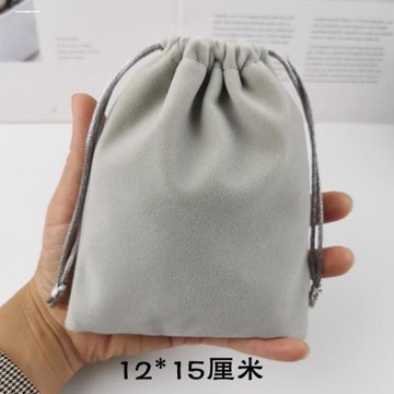 手機絨布袋束口收納袋加厚無線鼠標袋ccd相機包藍牙充電寶耳機袋