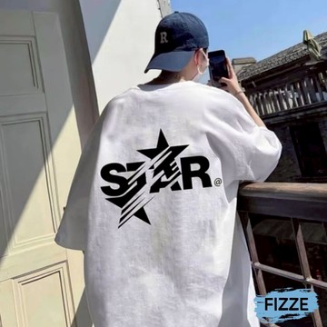 男生上衣 印花半袖短袖上衣 男生寬鬆休閒百搭上衣 青少年短袖T恤男 T恤 短袖 ATHB1244【FIZZE】