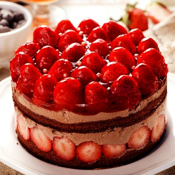 預購！6吋草莓修格拉~重達1200公克(內含50顆大湖草莓)滿滿維他命C★嚴選比利時65%巧克力★幸福的滋味【上發條直播推薦】【詹姆士直播推薦】