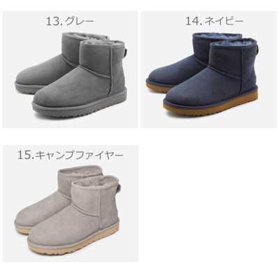 可愛★UGG 新品 アグ ムートンブーツ ブーツ クラシックミニ 黒 レディースサイズUSの5日本サイズ22