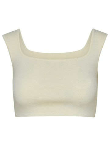 Max Mara Ivory Cotton Lightening Top