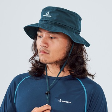 Wiyaka 防潑水可收納漁夫帽 暗岩藍
