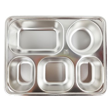 Need LOHAS 享樂活 304#五格餐盒 有蓋  CHA174  1個  28 x 22 x 4cm  銀色