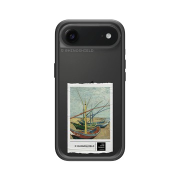iPhone Air Mod NX -邊框背蓋組合 (相機按鈕) 黑 - Van Gogh Museum - 聖馬迪拉莫海邊的漁船